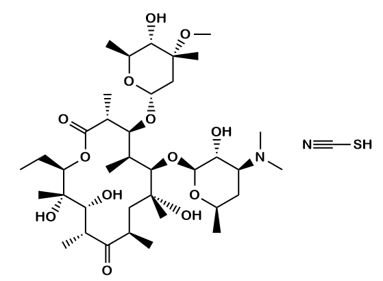 Erythromycin thiocyanate