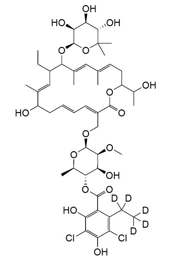 Fidaxomicin Metabolite OP-1118 D5