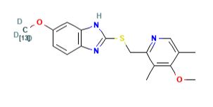 Omeprazole-13C, D3 Sulfide