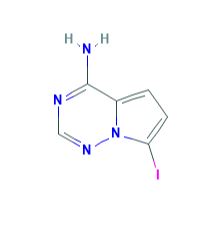 4-amino-7-iodopyrrolo[2,1-f][1,2,4]triazine