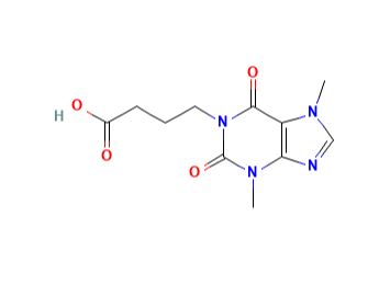 1-[3-carboxypropyl]-3,7-dimethylxanthine, pentoxyfylline metabolite 1