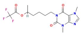 1-(5-hydroxyhexyl)-3,7-dimethylxanthine, pentoxyfylline metabolite 2