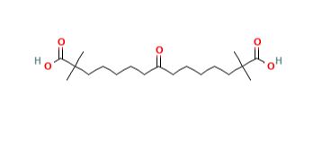 2,2,14,14-tetramethyl-8-oxopentadecanedioic acid